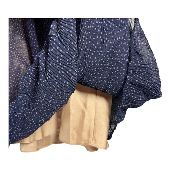 Vince Starry Dot Blouse in Navy NWT - Picture 5 of 6